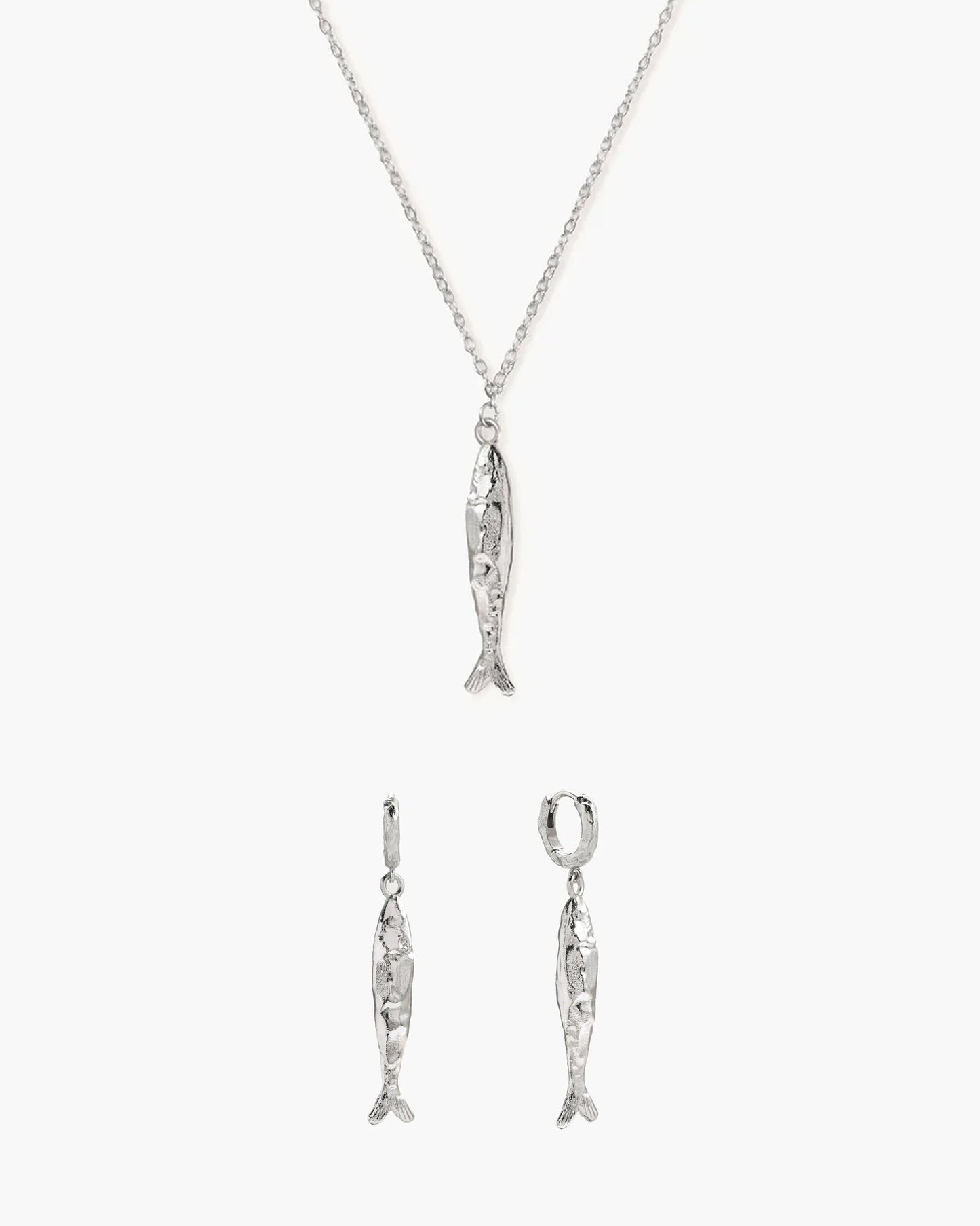 Anchovy Necklace & Earrings Set